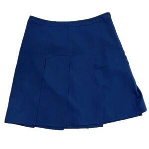 Tommy Hilfiger Women's Navy Blue Pleated Mini/ Midi Skirt Size 8